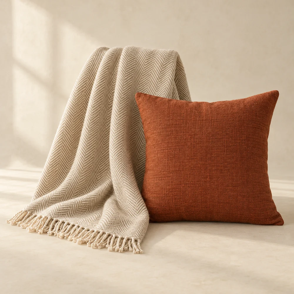 Hearthside Layering Set — Oatmeal & Rust